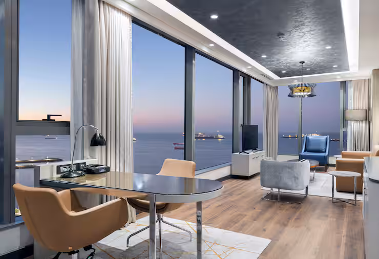 Grand Suite with Two Bedrooms, Living Room, Sea View & Terrace